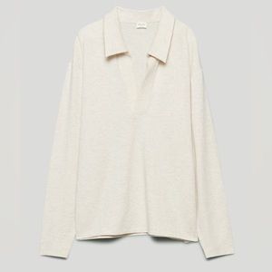 Aritzia Free Lounge Polo Longsleeve